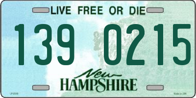 NH license plate 1390215