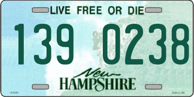 NH license plate 1390238