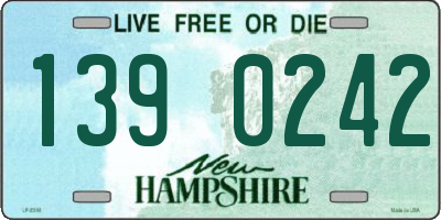 NH license plate 1390242