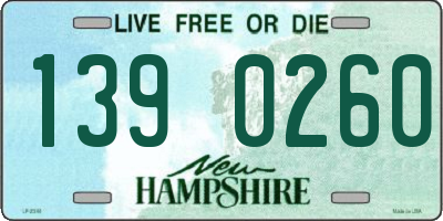 NH license plate 1390260
