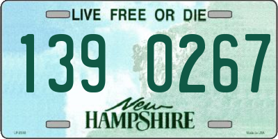 NH license plate 1390267