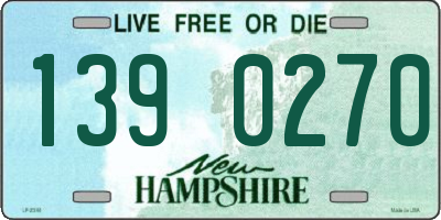 NH license plate 1390270