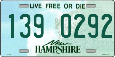 NH license plate 1390292