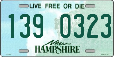 NH license plate 1390323