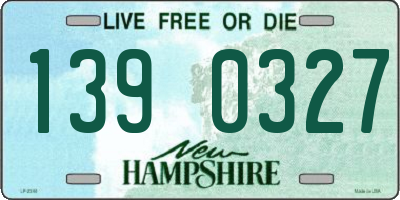 NH license plate 1390327