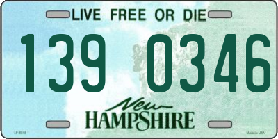 NH license plate 1390346