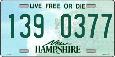 NH license plate 1390377