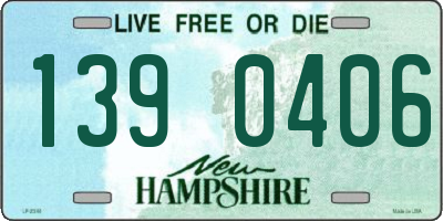 NH license plate 1390406