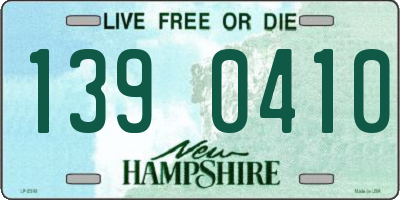 NH license plate 1390410