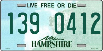 NH license plate 1390412