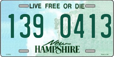 NH license plate 1390413