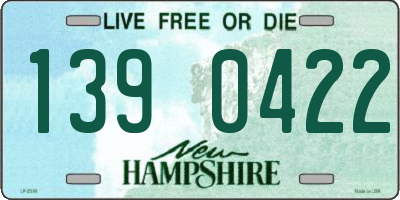 NH license plate 1390422