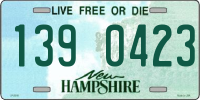 NH license plate 1390423