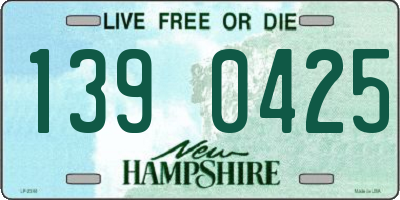 NH license plate 1390425