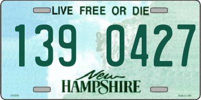 NH license plate 1390427
