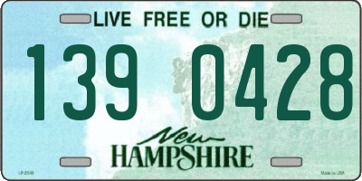 NH license plate 1390428