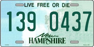 NH license plate 1390437