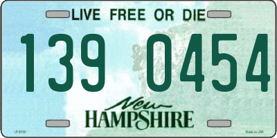 NH license plate 1390454