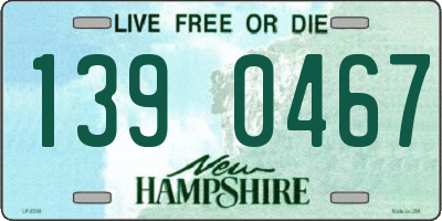 NH license plate 1390467