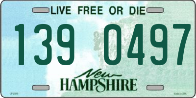 NH license plate 1390497