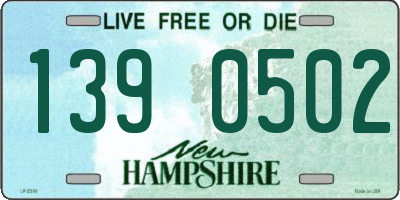 NH license plate 1390502