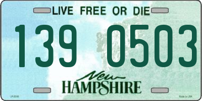 NH license plate 1390503