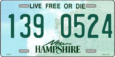 NH license plate 1390524