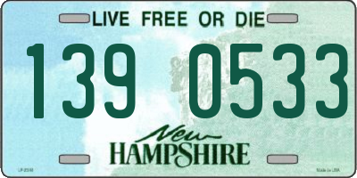 NH license plate 1390533