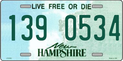 NH license plate 1390534