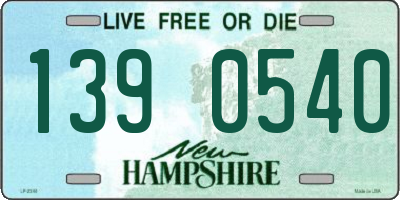 NH license plate 1390540