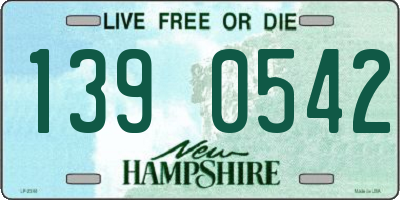 NH license plate 1390542