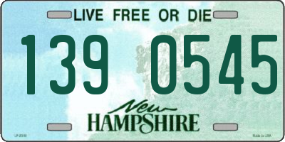 NH license plate 1390545