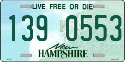 NH license plate 1390553