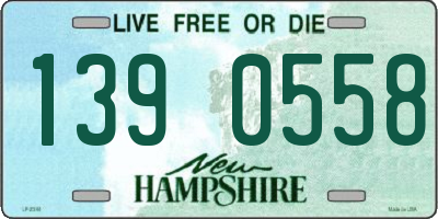 NH license plate 1390558
