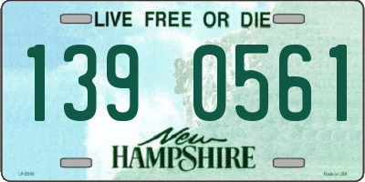 NH license plate 1390561