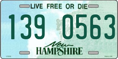 NH license plate 1390563