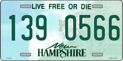 NH license plate 1390566