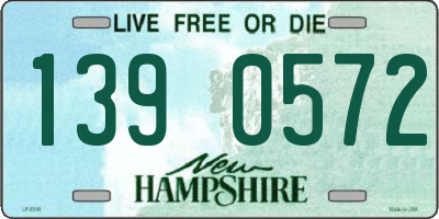 NH license plate 1390572