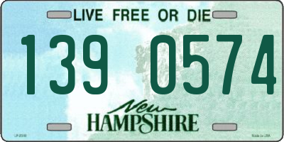 NH license plate 1390574