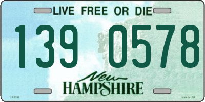 NH license plate 1390578