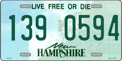 NH license plate 1390594