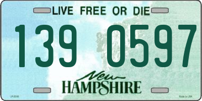 NH license plate 1390597