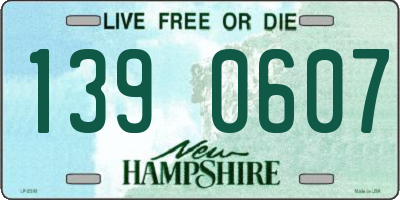 NH license plate 1390607