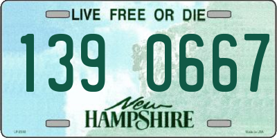 NH license plate 1390667