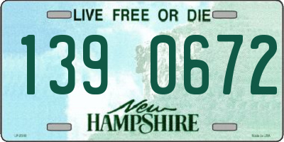 NH license plate 1390672