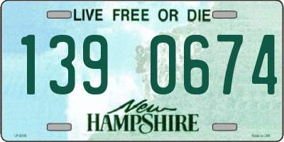 NH license plate 1390674