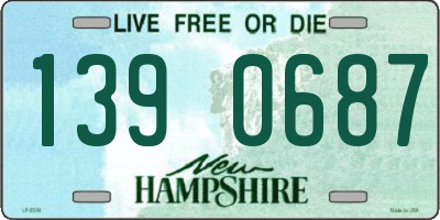 NH license plate 1390687