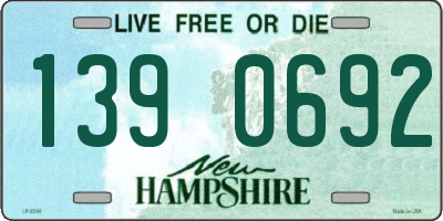 NH license plate 1390692