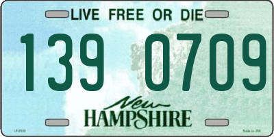 NH license plate 1390709