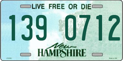 NH license plate 1390712